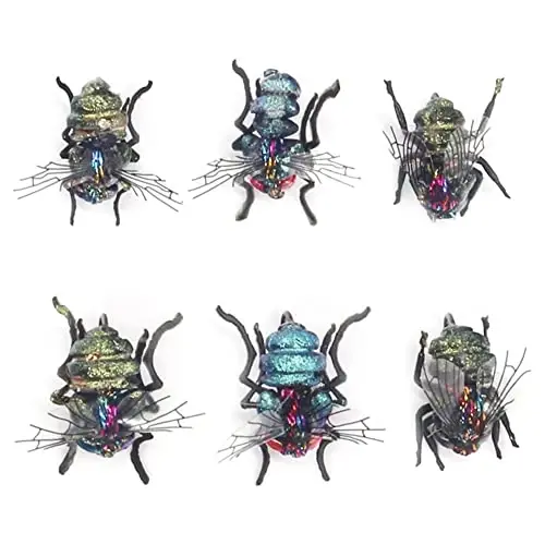 YZD Realistic Fly Fishing Dry Wet Nymph Trout Flies Topwater Lures for Freshwater Saltwater High Simulation Hand Tie Lure Kits - 2