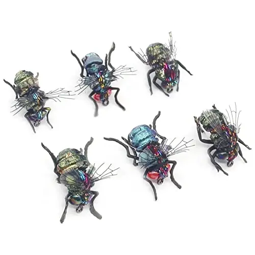 YZD Realistic Fly Fishing Dry Wet Nymph Trout Flies Topwater Lures for Freshwater Saltwater High Simulation Hand Tie Lure Kits 