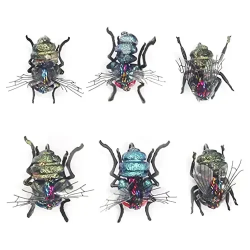 YZD Realistic Fly Fishing Dry Wet Nymph Trout Flies Topwater Lures for Freshwater Saltwater High Simulation Hand Tie Lure Kits - 2