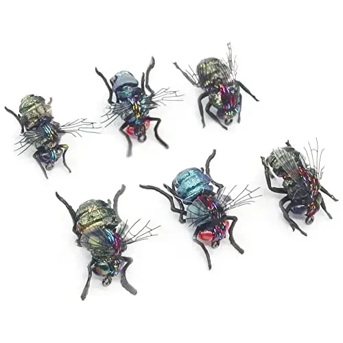 YZD Realistic Fly Fishing Dry Wet Nymph Trout Flies Topwater Lures for Freshwater Saltwater High Simulation Hand Tie Lure Kits - YZD