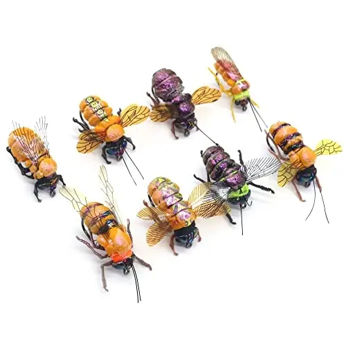 YZD Realistic Fly Fishing Dry Wet Nymph Trout Flies Topwater Lures for Freshwater Saltwater High Simulation Hand Tie Lure Kits 