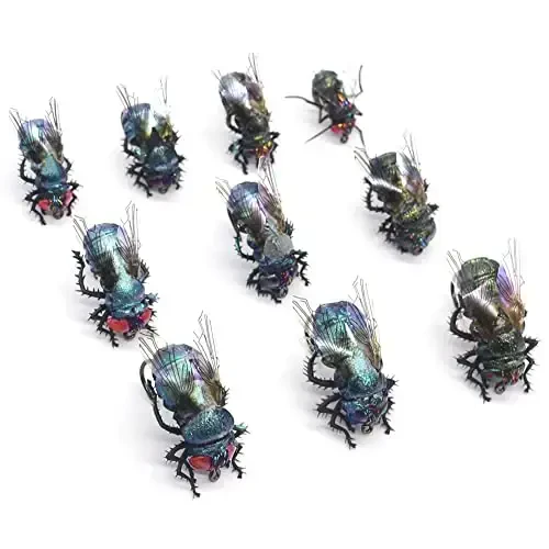 YZD Realistic Fly Fishing Dry Wet Nymph Trout Flies Topwater Lures for Freshwater Saltwater High Simulation Hand Tie Lure Kits - 1