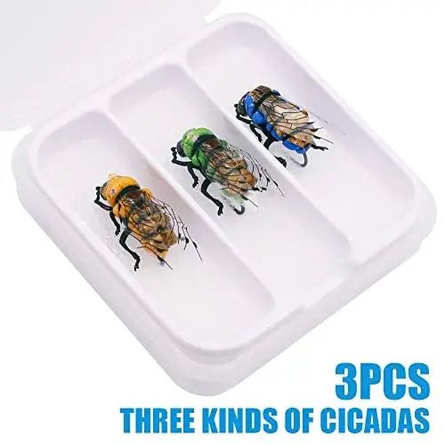 YZD Realistic Fly Fishing Dry Wet Nymph Trout Flies Topwater Lures for Freshwater Saltwater High Simulation Hand Tie Lure Kits - 4