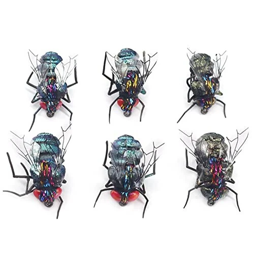 YZD Realistic Fly Fishing Dry Wet Nymph Trout Flies Topwater Lures for Freshwater Saltwater High Simulation Hand Tie Lure Kits - 2