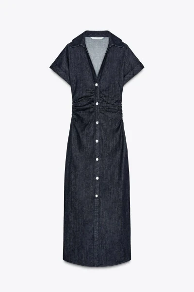 Z1975 MIDI DENIM DRESS - Blue - 5