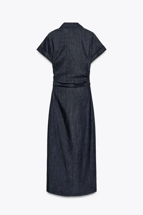 Z1975 MIDI DENIM DRESS - Blue - 6