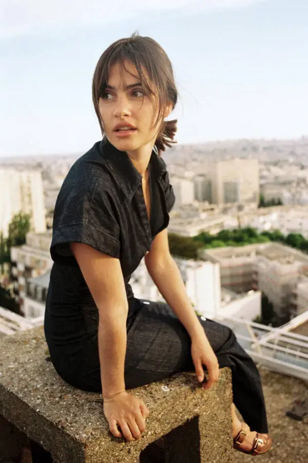 Z1975 MIDI DENIM DRESS-Blue - 2