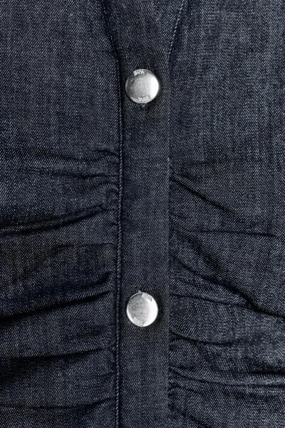 Z1975 MIDI DENIM KO'YLAK - Moviy - 8