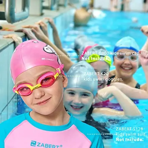 ZABERT K20 Swimming Goggles for Kids Girls Boys Age 3-10 Years Old, Anti-fog 100% UV Protection with Travel Bag - 5