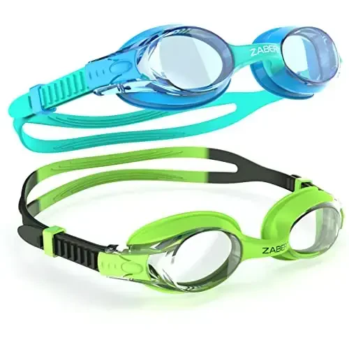 ZABERT K20 Swimming Goggles for Kids Girls Boys Age 3-10 Years Old, Anti-fog 100% UV Protection with Travel Bag - 1