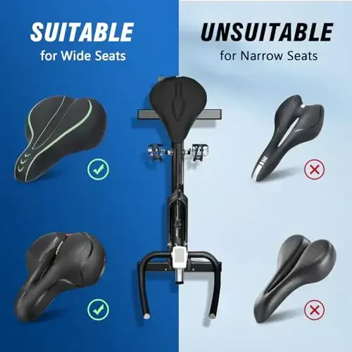 Zacro Bike Seat Cushion - Gel Padded Bike Seat Cover for Men Women Comfort, Extra Soft Exercise Bicycle Seat Compatible with Peloton, Outdoor & Indoor Bike Saddles - 5