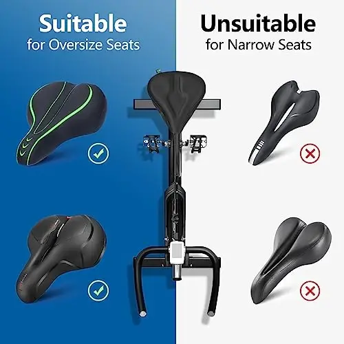 Zacro Bike Seat Cushion - Gel Padded Bike Seat Cover for Men Women Comfort, Extra Soft Exercise Bicycle Seat Compatible with Peloton, Outdoor & Indoor Bike Saddles - 5