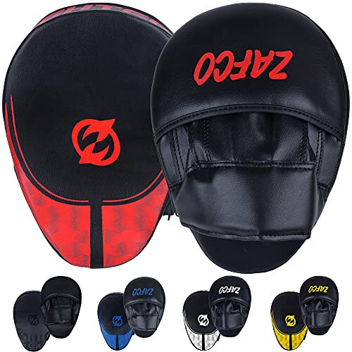 Zafco Sports Boxing Mitts for Muay Thai MMA Sparring Training Punching Focus Punch Target Mitts and Pads - 1