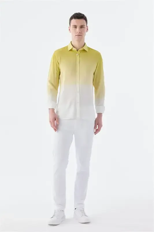 Зафран Comfort Fit тугмали ёқаси осон дазмолланган кўйлак - 1