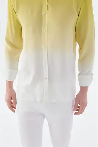 Зафран Comfort Fit тугмали ёқаси осон дазмолланган кўйлак - 4