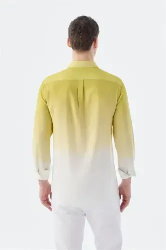 Зафран Comfort Fit тугмали ёқаси осон дазмолланган кўйлак - 5