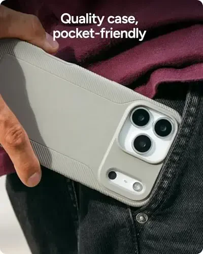 ZAGG Luxe Snap Phone Case for iPhone 17 - Gray, Durable Graphene for Drop Protection (10ft/3m), Slim Lightweight Design, MagSafe Compatible - 7