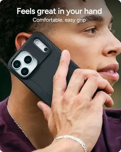 ZAGG Luxe Snap Phone Case for iPhone 17 Pro Max - Blue Navy, Durable Graphene for Drop Protection (10ft/3m), Slim Lightweight Design, MagSafe Compatible - 4