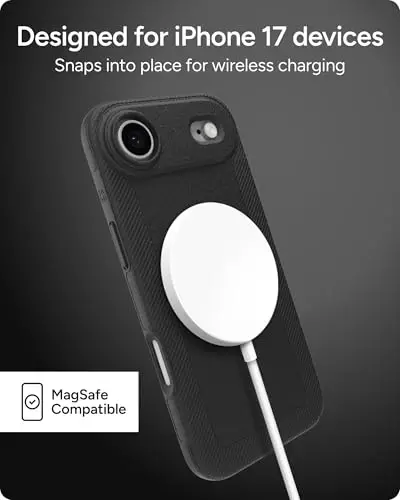 ZAGG Luxe Snap Phone Case for iPhone Air - Black, Durable Graphene for Drop Protection (10ft/3m), Slim Lightweight Design, MagSafe Compatible - 5