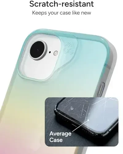 ZAGG Milan Case for iPhone 16e/ 15/14/ 13 – 13ft Drop Protection, Graphene Strengthened, Slim & Stylish Design, Iridescent Finish, Wireless Charging Compatible, Eco-Friendly, Iridescent - 5