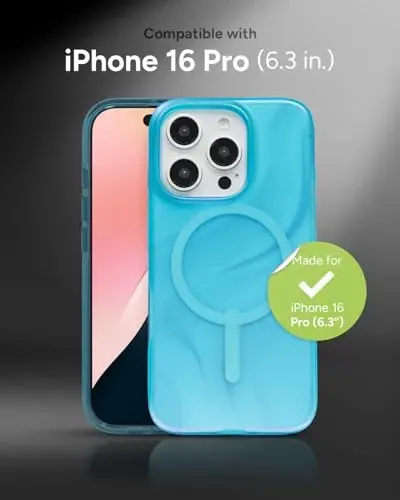 ZAGG Milan Snap Case for iPhone 16 Pro - Rang o'zgartiruvchi qoplama, MagSafe & Wireless zaryadlashga mos, 4m balandlikdan tushishdan himoya, Grafen bilan mustahkamlangan, Ekologik toza, To'q Aurora - 2