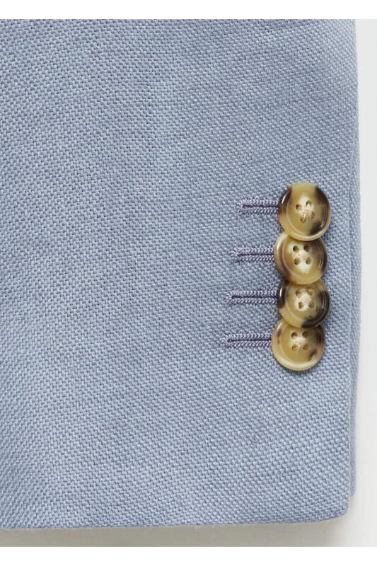 Жакет-Блейзер с узким покроем из 100% льна - 1