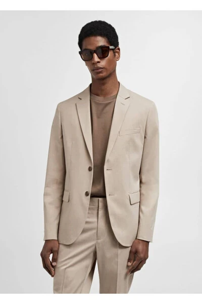 Жакет-блейзер суперузкого кроя из стрейчевой ткани - MANGO MAN