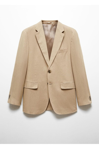 Жакет приталенный из 100% льна - 3