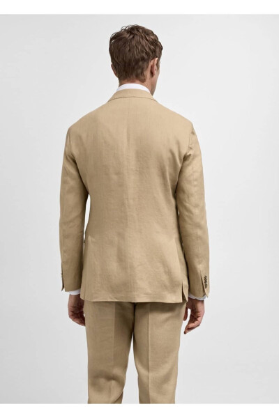 Жакет приталенный из 100% льна - 4