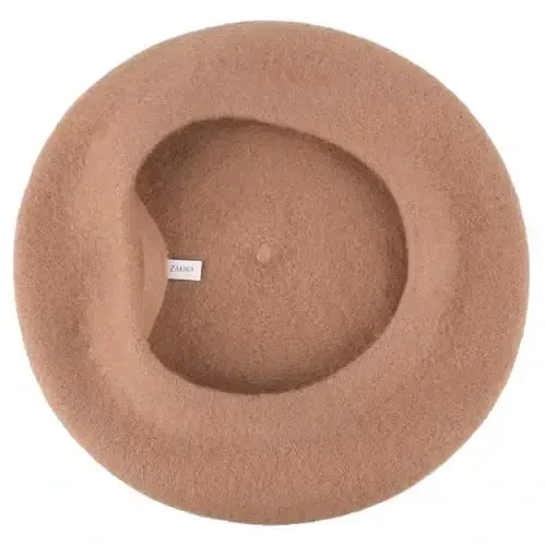 ZAKIRA Wool French Beret erkaklar va ayollar uchun oddiy ranglarda - 4