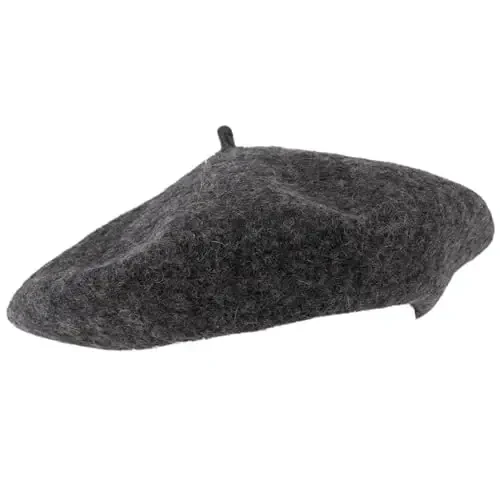 ZAKIRA Wool French Beret for Men and Women in Plain Colours - MODAZONE