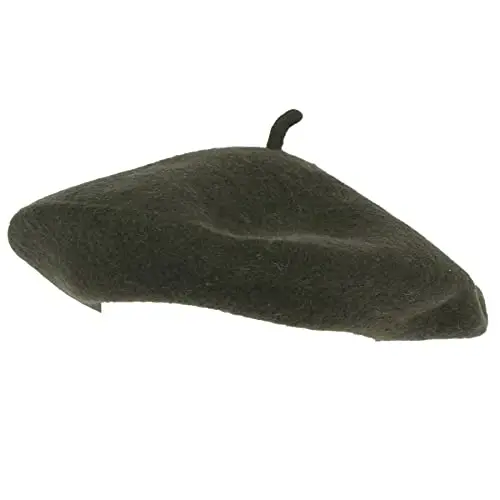 ZAKIRA Wool French Beret for Men and Women in Plain Colours - 1