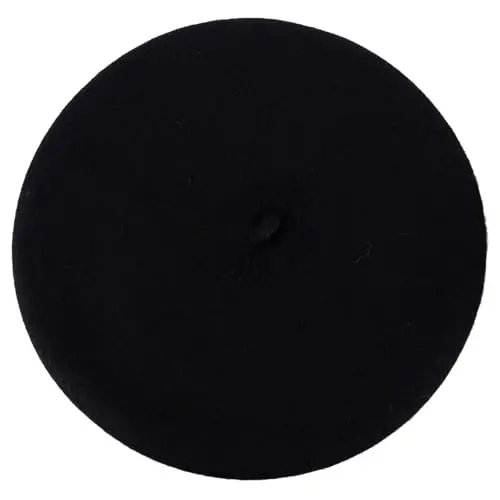ZAKIRA Wool French Beret for Men and Women in Plain Colours - 2