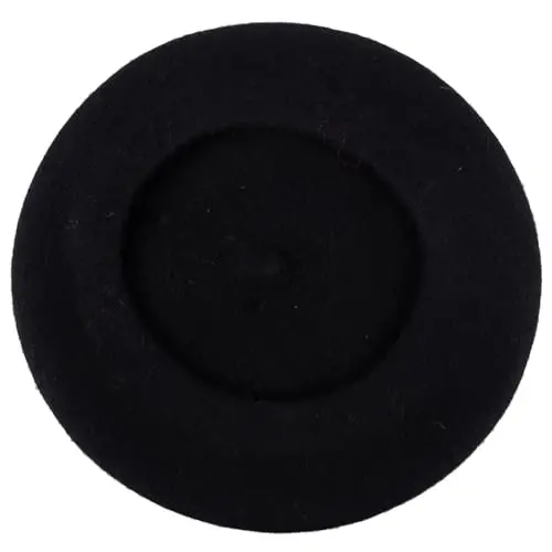 ZAKIRA Wool French Beret for Men and Women in Plain Colours - 3