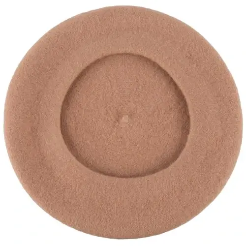 ZAKIRA Wool French Beret for Men and Women in Plain Colours - 3