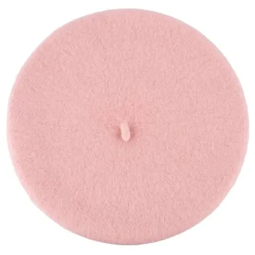 ZAKIRA Wool French Beret for Men and Women in Plain Colours - 2