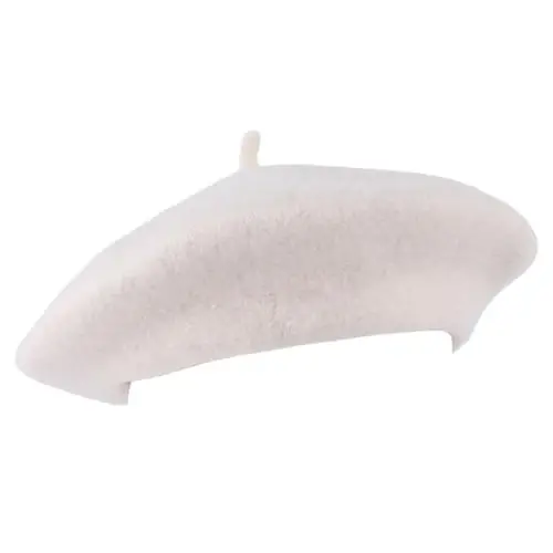 ZAKIRA Wool French Beret for Men and Women in Plain Colours 