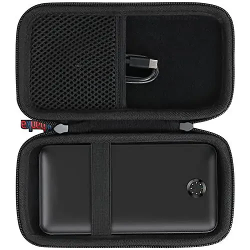 Замена жесткого дорожного чехла Khanka для Anker 347 Power Bank (PowerCore 40K), аккумуляторная батарея 40 000 мАч, только чехол (черный) - 2