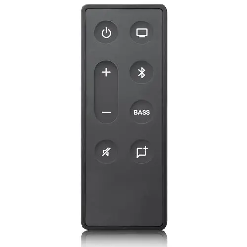 Заменяемый пульт дистанционного управления для Bose TV Speaker/Bose Solo Soundbar Series II | Точное управление на расстоянии 40 футов, быстрый отклик 0,2 с. Подходит для Bose TV Speaker, Solo 5/10/15 и Series II. Без настройки. Батарейки не входят в комплект. 