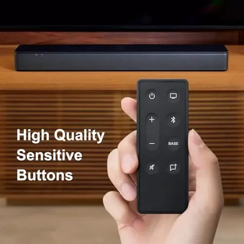 Заменяемый пульт дистанционного управления для Bose TV Speaker/Bose Solo Soundbar Series II | Точное управление на расстоянии 40 футов, быстрый отклик 0,2 с. Подходит для Bose TV Speaker, Solo 5/10/15 и Series II. Без настройки. Батарейки не входят в комплект. - 4
