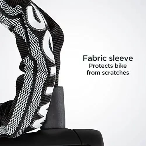 Замок для велосипеда Schwinn Reflective Chain Key Lock, 3 фута x 8 мм, антикража, уровень безопасности 4 - 6