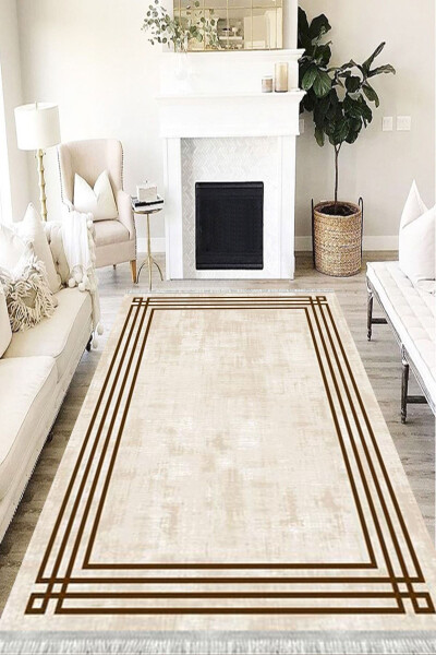 Zamonaviy Eko Nuqta Sirpanmasligi Yuvish mumkin Antibakterial Raqamli Chop etish Zamonaviy Gilam Yo'lak - 7