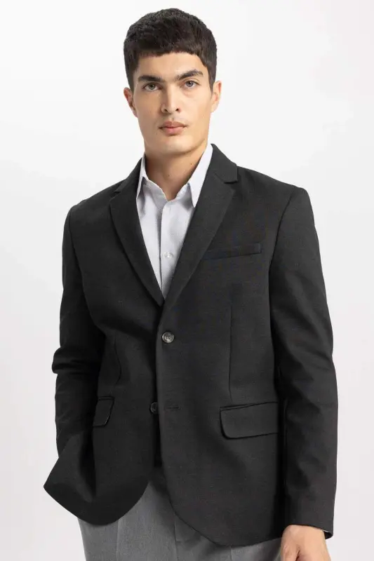 Zamonaviy kesilgan Blazer ko'ylagi B0122ax23au - 1