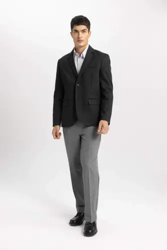 Zamonaviy kesilgan Blazer ko'ylagi B0122ax23au - DEFACTO (1)