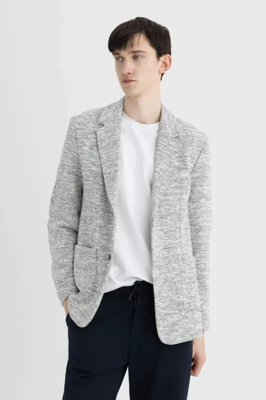 Zamonaviy Kesim Yarim Astarli Blazer Ko'ylagi C6000AX24SP - 3