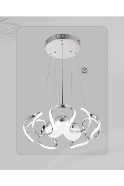 Zamonaviy Osilib Turadigan 3 Rang 3 Sharli LED Lyustralar Zal - Yashash Xonasi LED Lyustralar - RSCOLLECTIONS