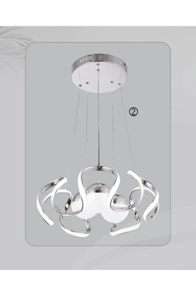 Zamonaviy Osilib Turadigan 3 Rang 3 Sharli LED Lyustralar Zal - Yashash Xonasi LED Lyustralar - RSCOLLECTIONS