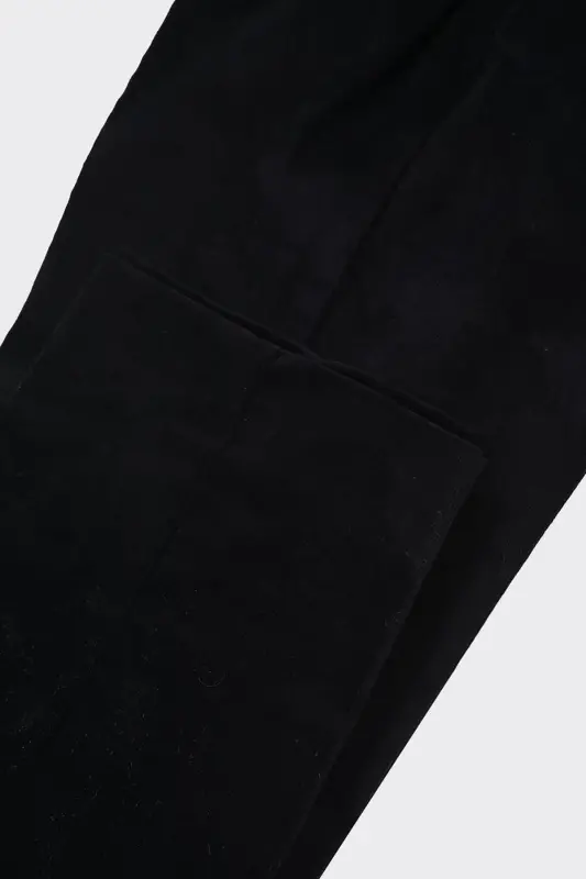Zamonaviy va zamonaviy erkaklar jogger shim - Paxta va likra aralashmasi-kaw2511w-Qora - 2