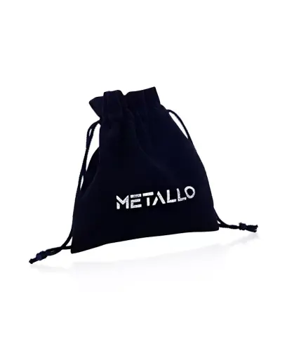 Zanglamaydigan po'lat olmos dizaynli Huggie halqa sirg'alari - METALLO (1)