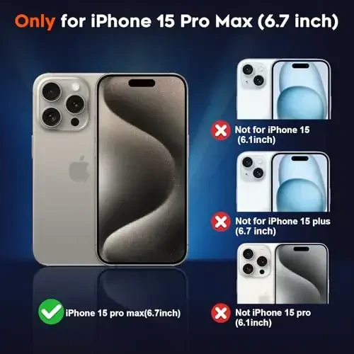 zapica Magnetic for iPhone 15 Pro Max Case, [MagSafe bilan mos] [Harbiy darajadagi tushishdan himoya] Ayollar va erkaklar uchun yarim shaffof mat zarbaga chidamli tirnalishga qarshi telefon qutisi, och pushti - 2